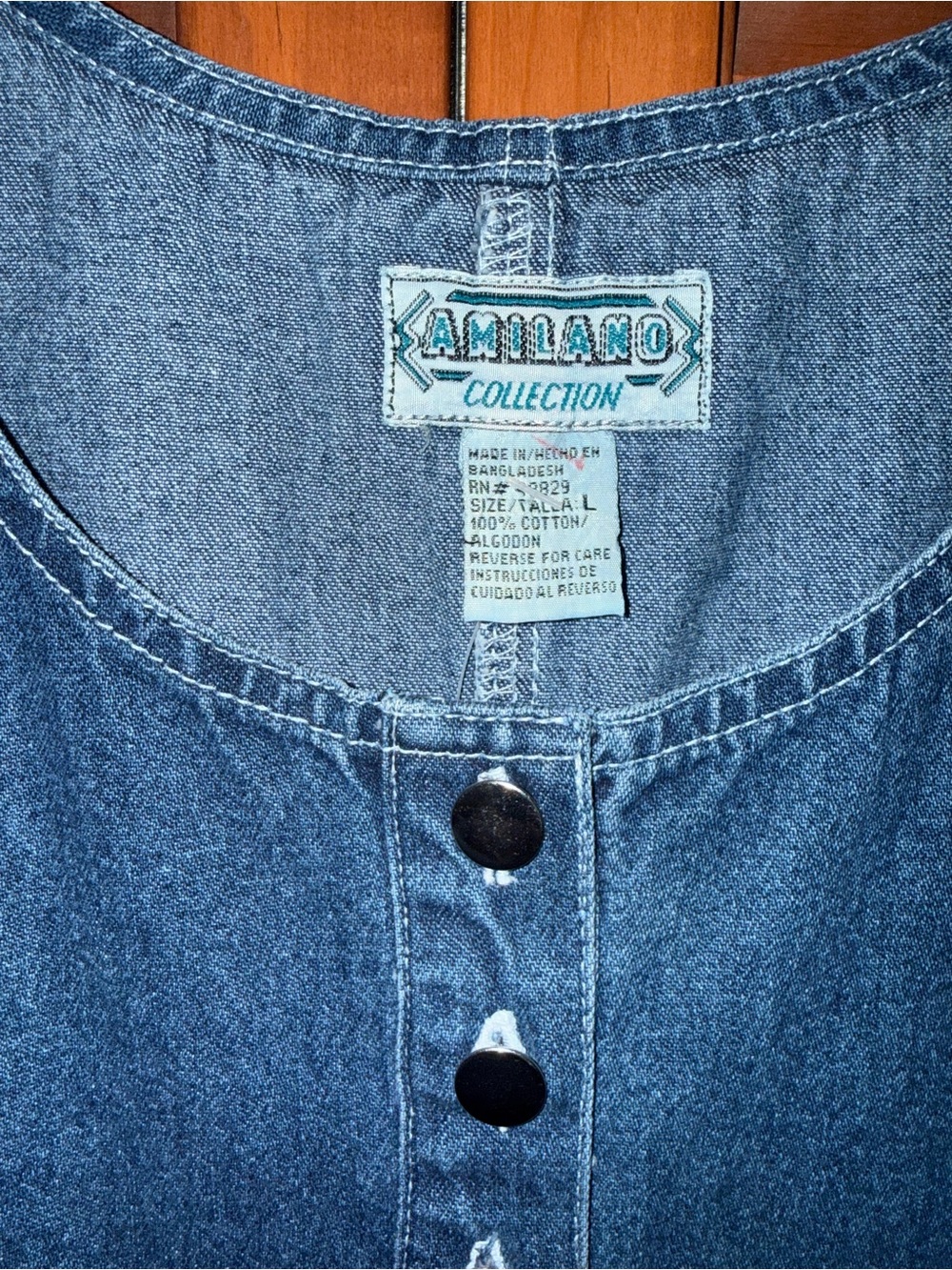 Vintage Amilano Collection Denim Jumper Dress